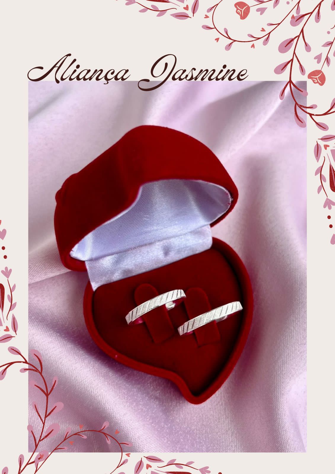 Par De Alianças Diamantadas